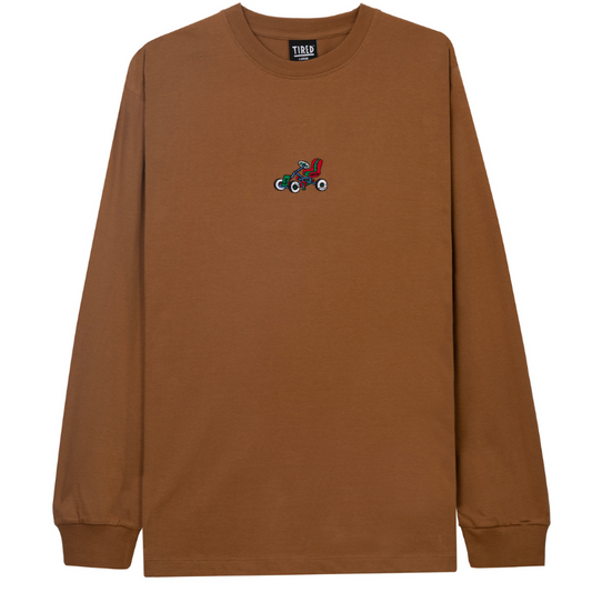 Tired Semi Tired Longsleeve T-Shirt Workwear Brown