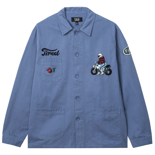 Tired Moto Field Coat Cadet Blue
