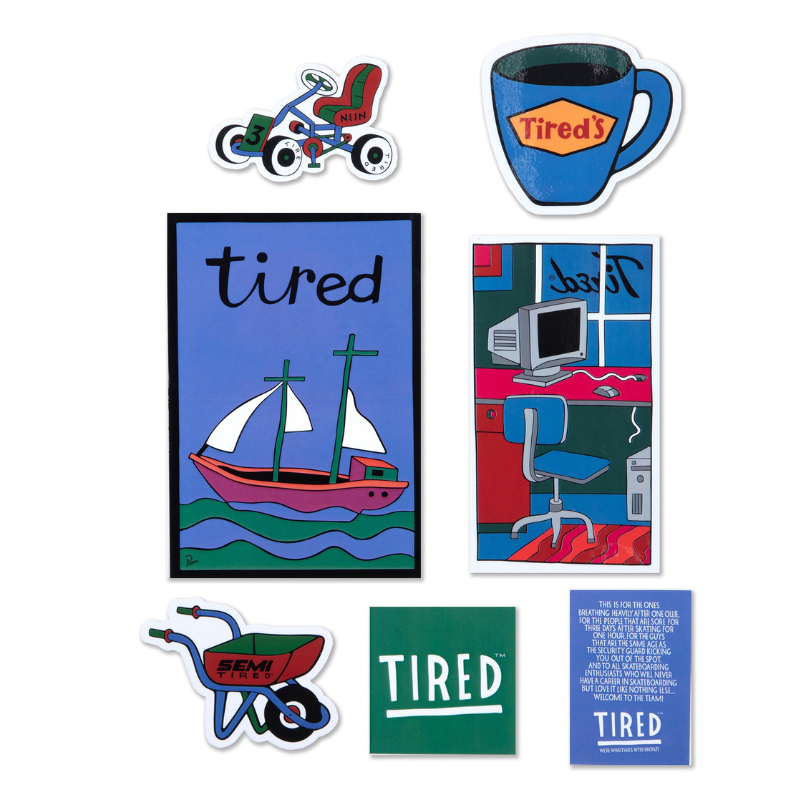 Tired FW23 Season Sticker Pack