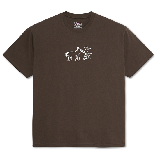 Polar Beautiful Horses T-Shirt Chocolate