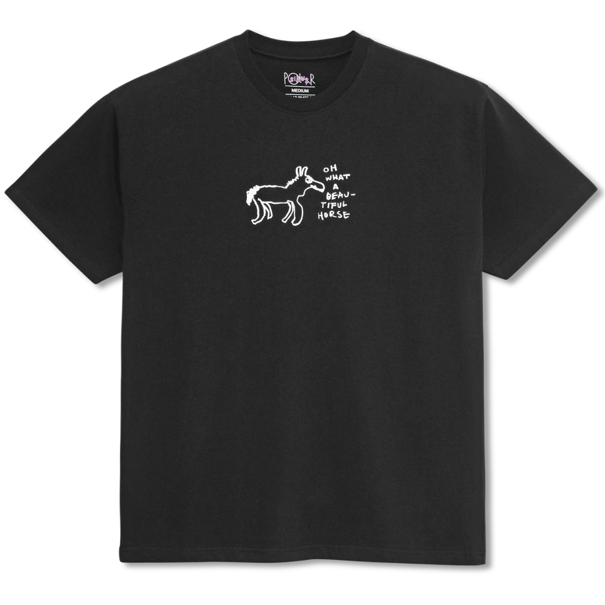 Polar Beautiful Horses T-Shirt Black