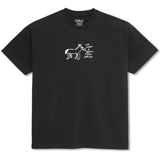Polar Beautiful Horses T-Shirt Black