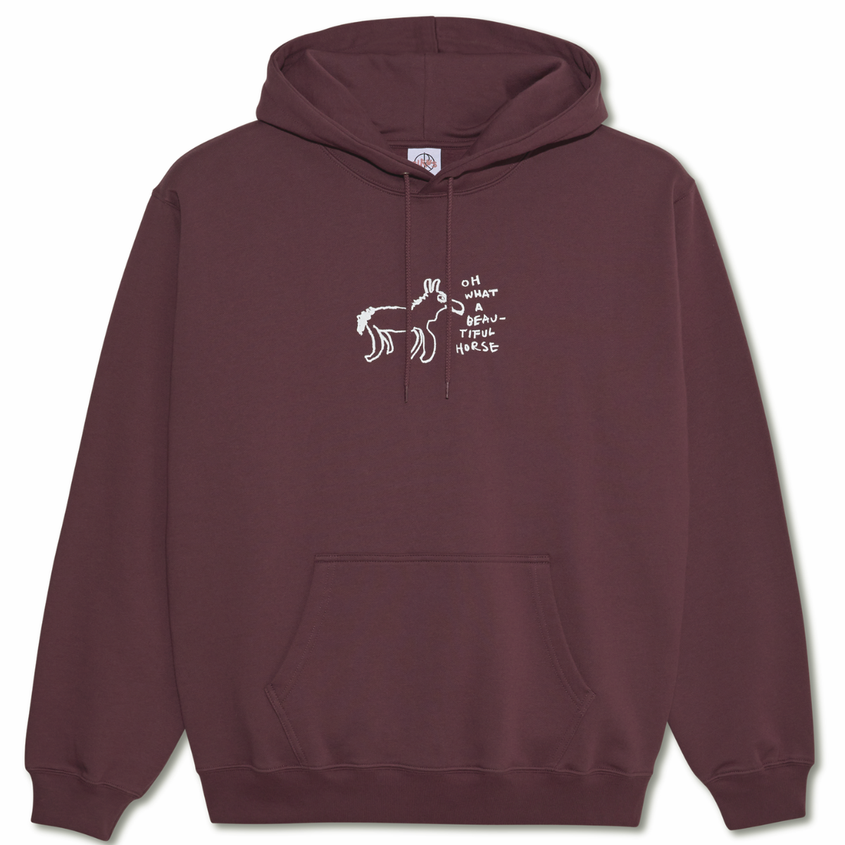 Polar Beautiful Horses Dave Hoodie Plum