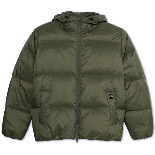 Polar Soft Puffer Ripstop Jacket Grey Green