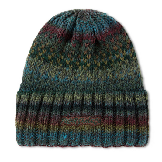 Polar Multi Beanie Blue/Wine/Green
