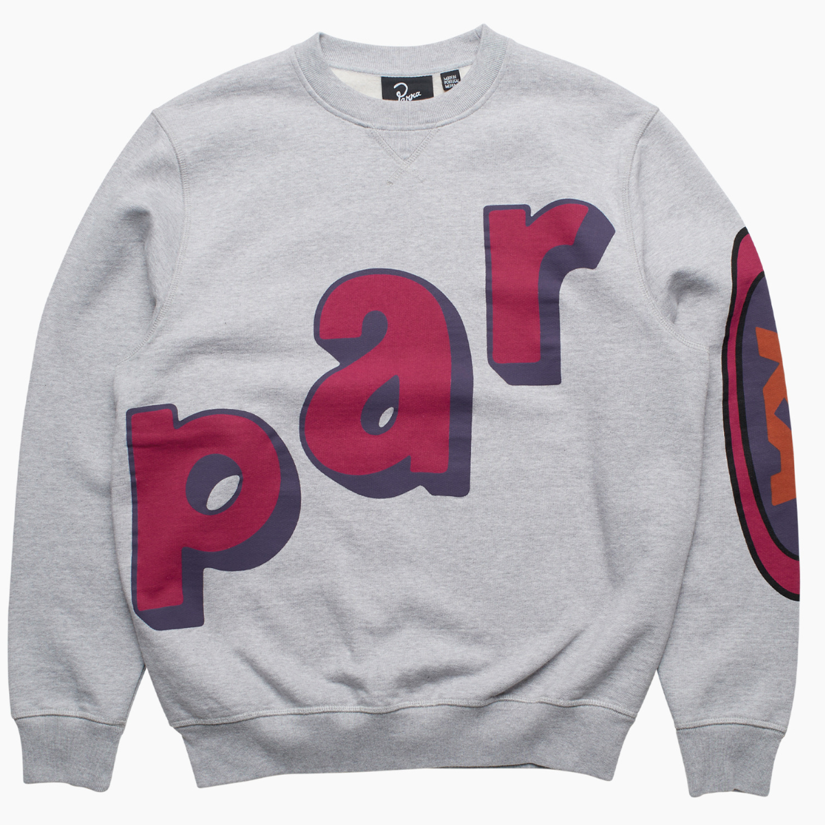 By Parra Loudness Crewneck Sweater Heathergrey