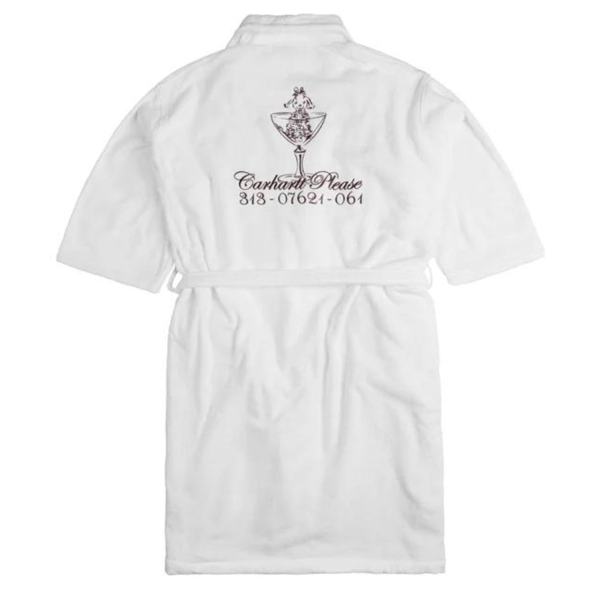 Carhartt WIP Carhartt Please Bathrobe White/Bordeaux