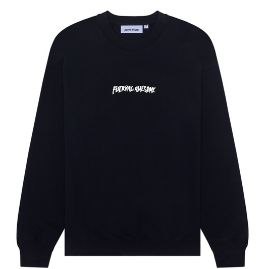 Fucking Awesome Little Stamp Crewneck Sweater Black