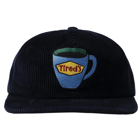 Tired Tired's Washed Cord Cap Navy