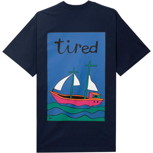 Tired The Ship Has Sailed T-Shirt Navy