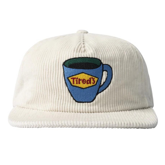 Tired Tired's Washed Cord Cap White