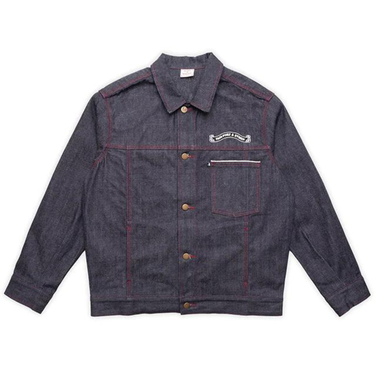 Pass-Port x Evisen Selvedge Denim Workers Club Jacket Raw Denim