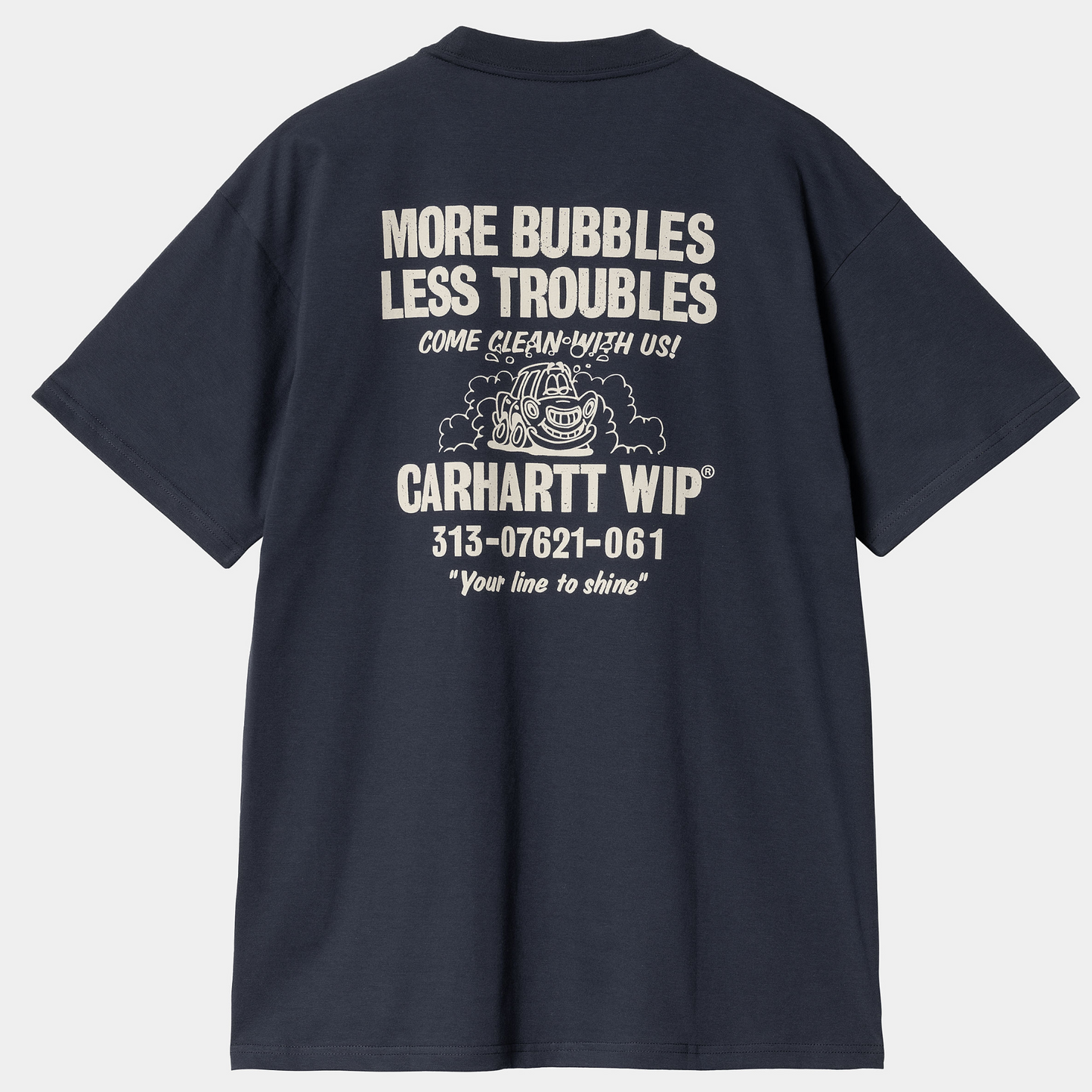 Carhartt WIP Less Troubles T-Shirt Blue/Wax