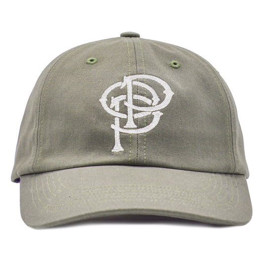 POP Initials Sixpanel Hat Moss