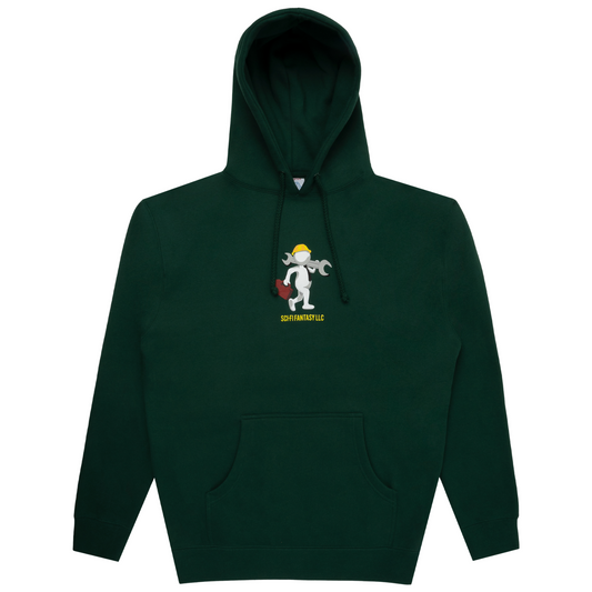 Sci-Fi Tech Support Hooded Sweater Forest