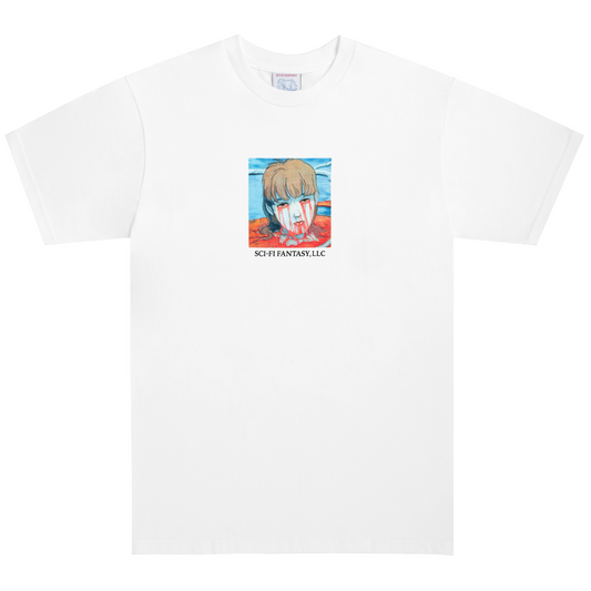 Sci-Fi Leaking Eyes T-Shirt White