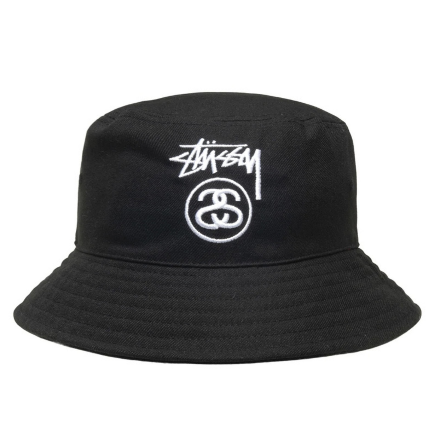 Stüssy Stock Lock Deep Bucket Hat Black