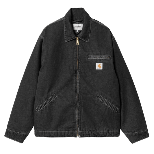 Carhartt WIP OG Detroit Jacket Black Stone Washed