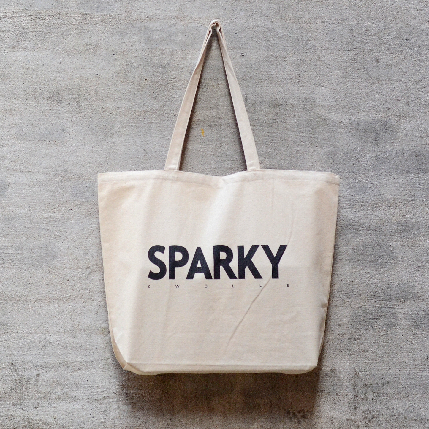 Sparky Large Tote Black Print