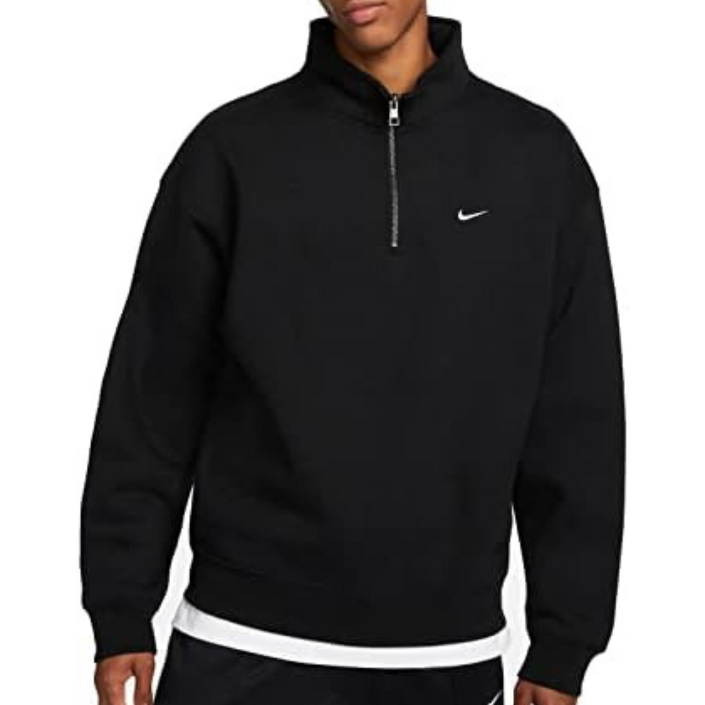 Nike SB Solo Swoosh Quarter Zip Sweater Black/White
