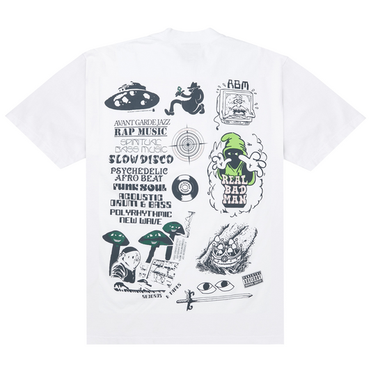 Real Bad Man Syncopation T-Shirt White