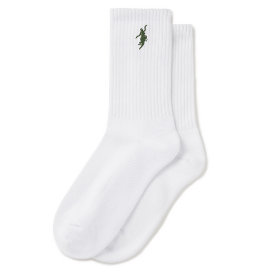Polar No Comply Socks White/Army Green