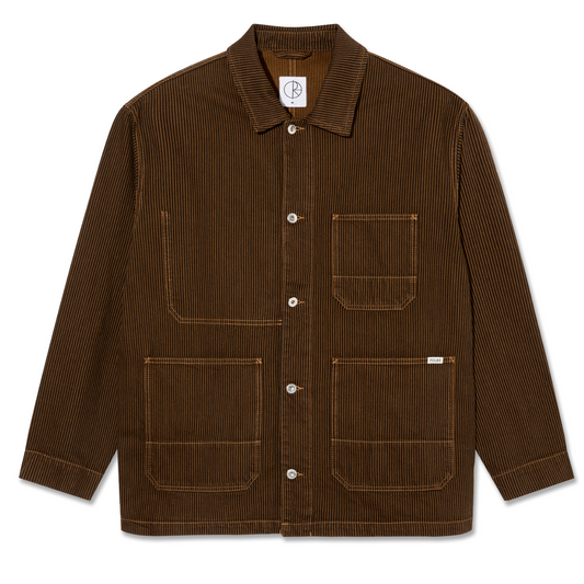 Polar Hickory Stripe Ezra Jacket Rust