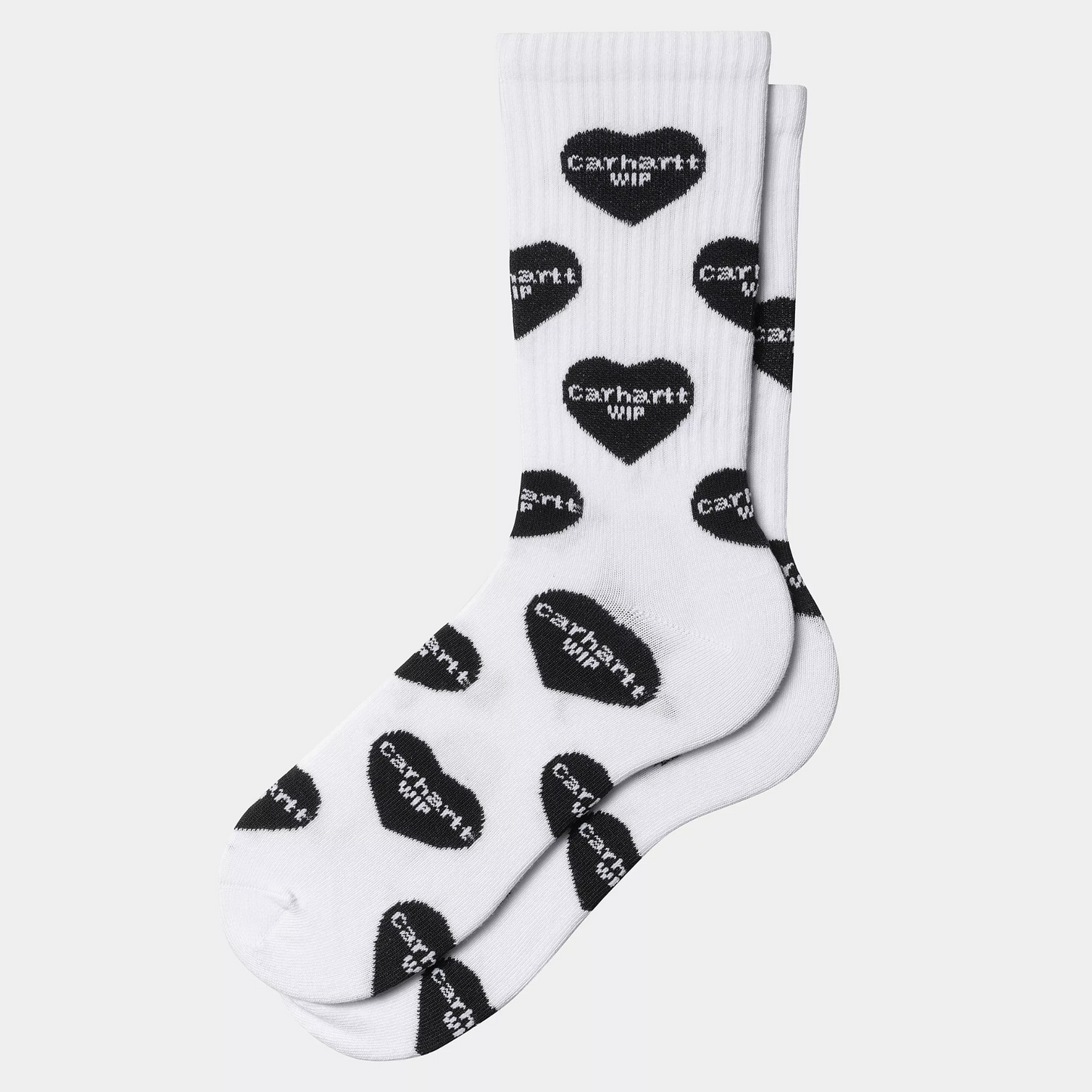 Carhartt WIP Heart Logo Socks Heart Logo Jacquard White