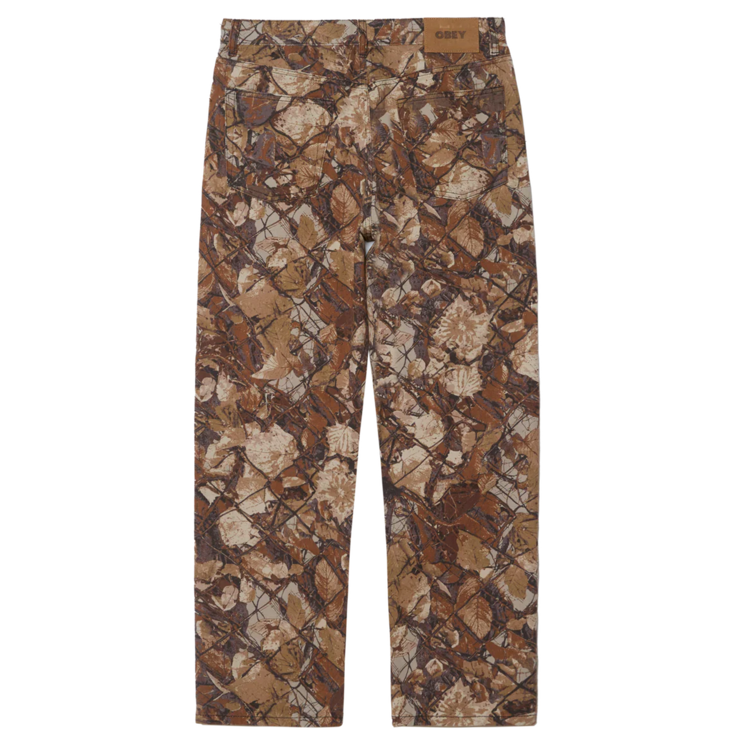 Obey Classic Baggy Denim Pant Fence Camo
