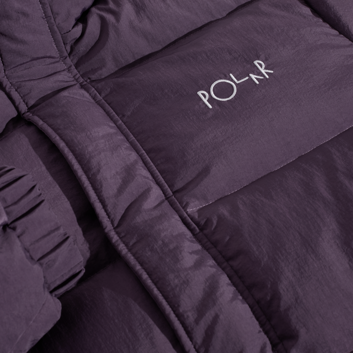 Polar Basic Puffer Jacket Dark Violet