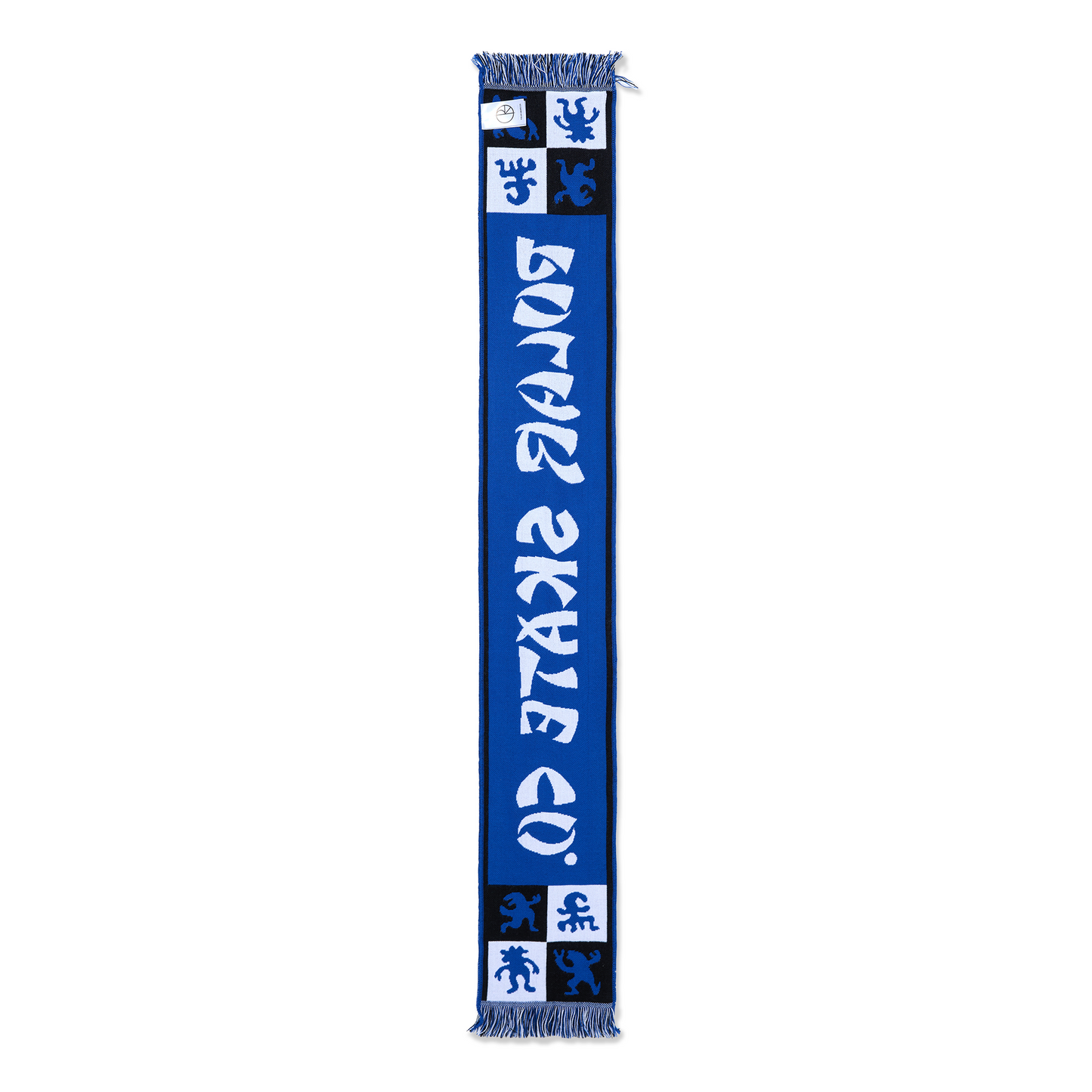 Polar Checkers Football Scarf Blue
