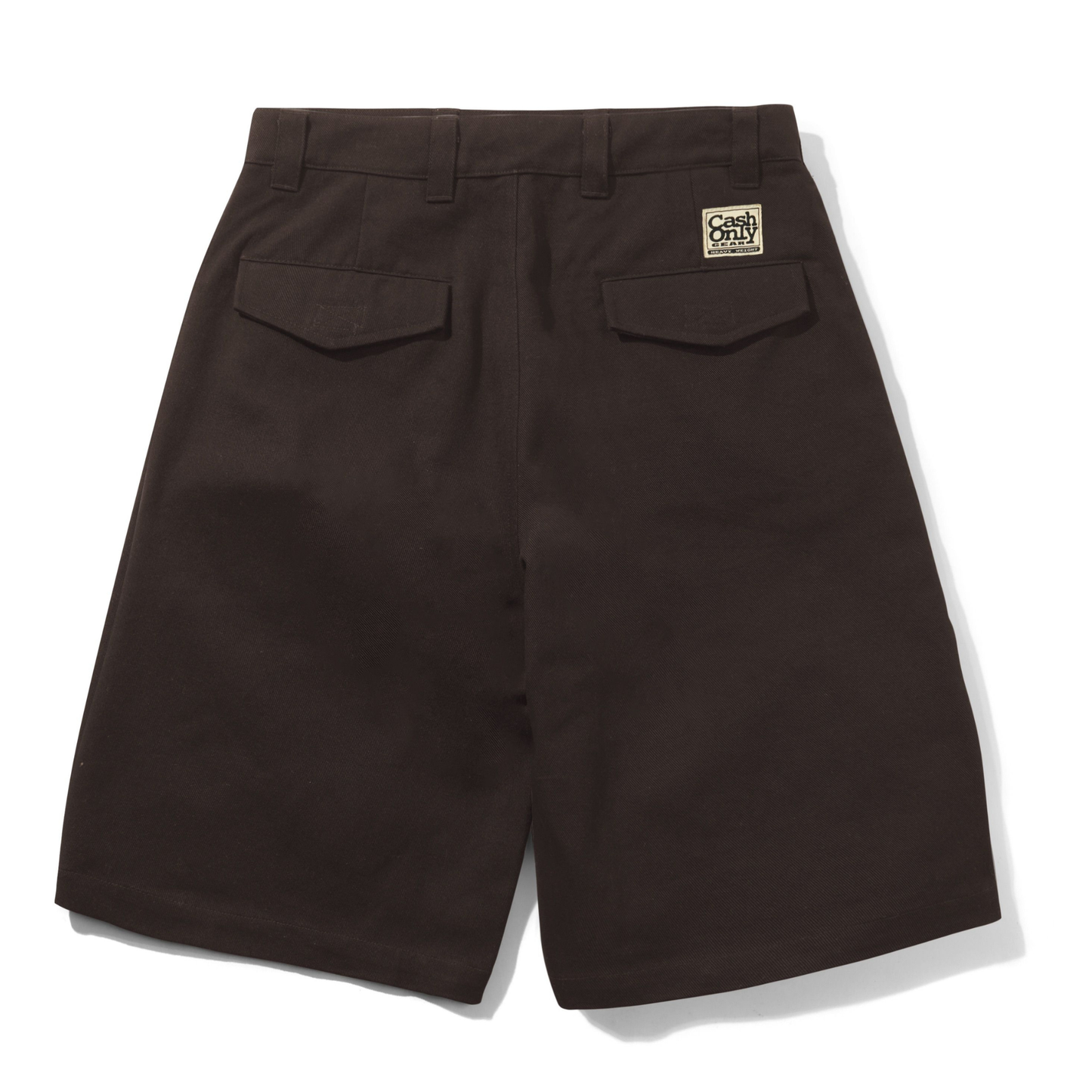 Cash Only Halfway Shorts Brown