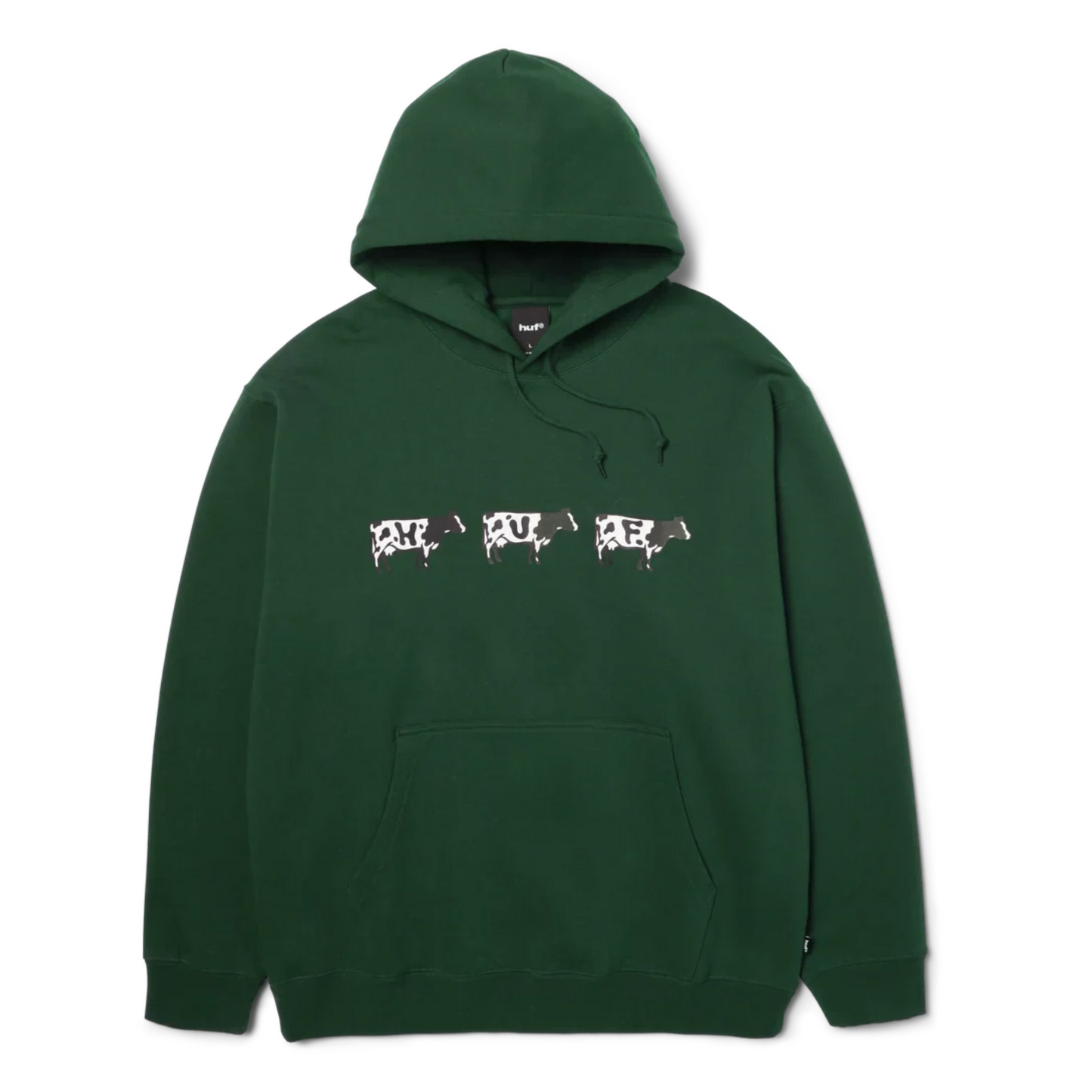 HUF Moo Hooded Sweater Forest Green