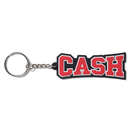 Cash Only Campus Rubber Key Chain Black/Red