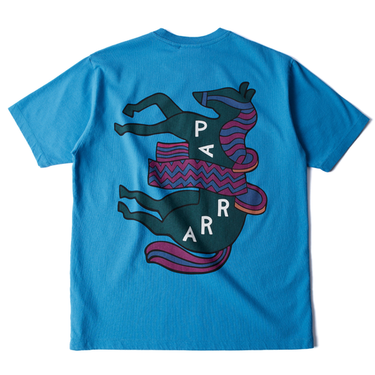 By Parra Fancy Horse T-Shirt Azure Blue