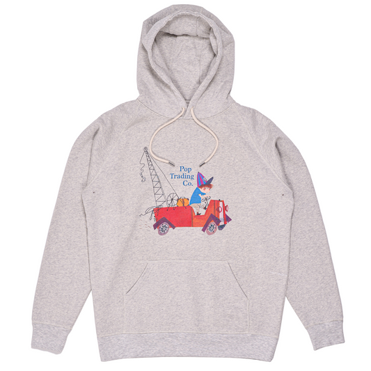 POP Fiep POP Hooded Sweater Off White Heather