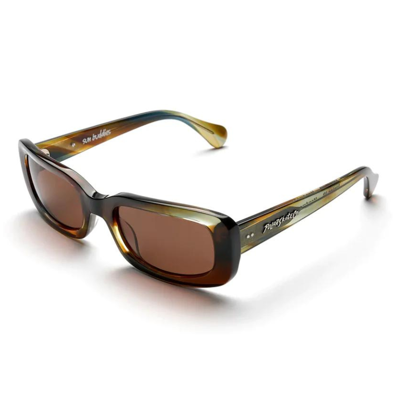 Polar x Sun Buddies Junior Jr. Sunglasses Brown Green