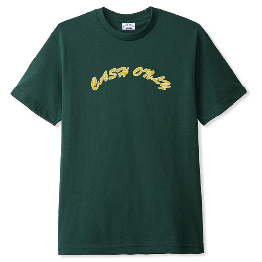 Cash Only Logo T-Shirt Dark Forest