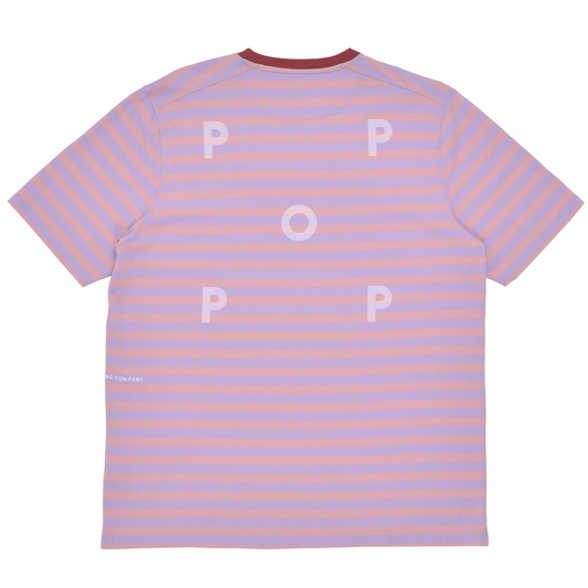 POP Striped Logo T-Shirt Zephyr
