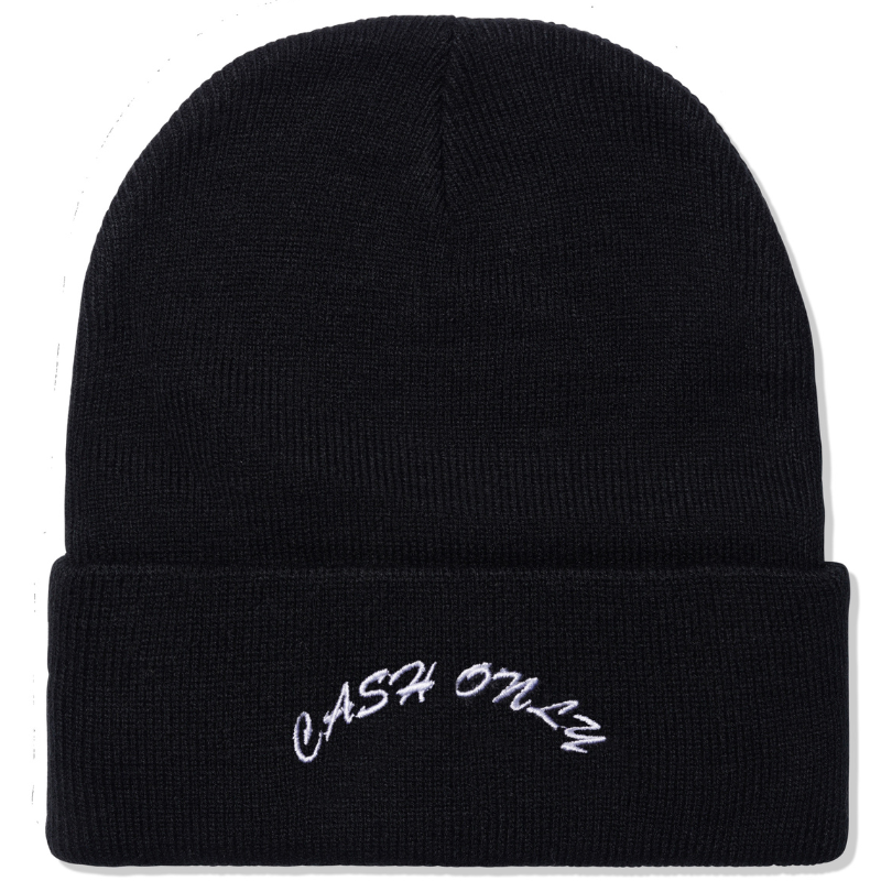 Cash Only Logo Beanie Black