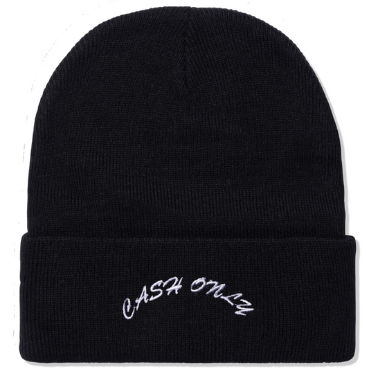 Cash Only Logo Beanie Black