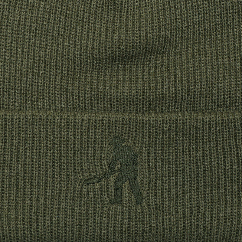 Pass Port Solid Cotton Beanie Dark Military