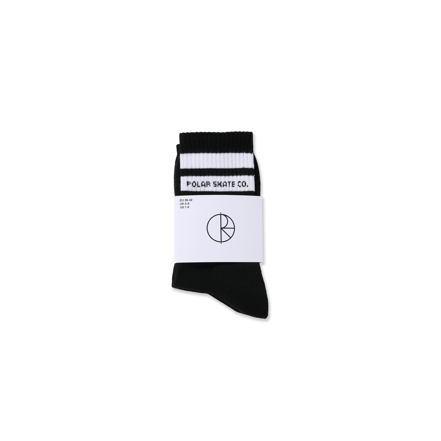 Polar Fat Stripe Rib Socks Black