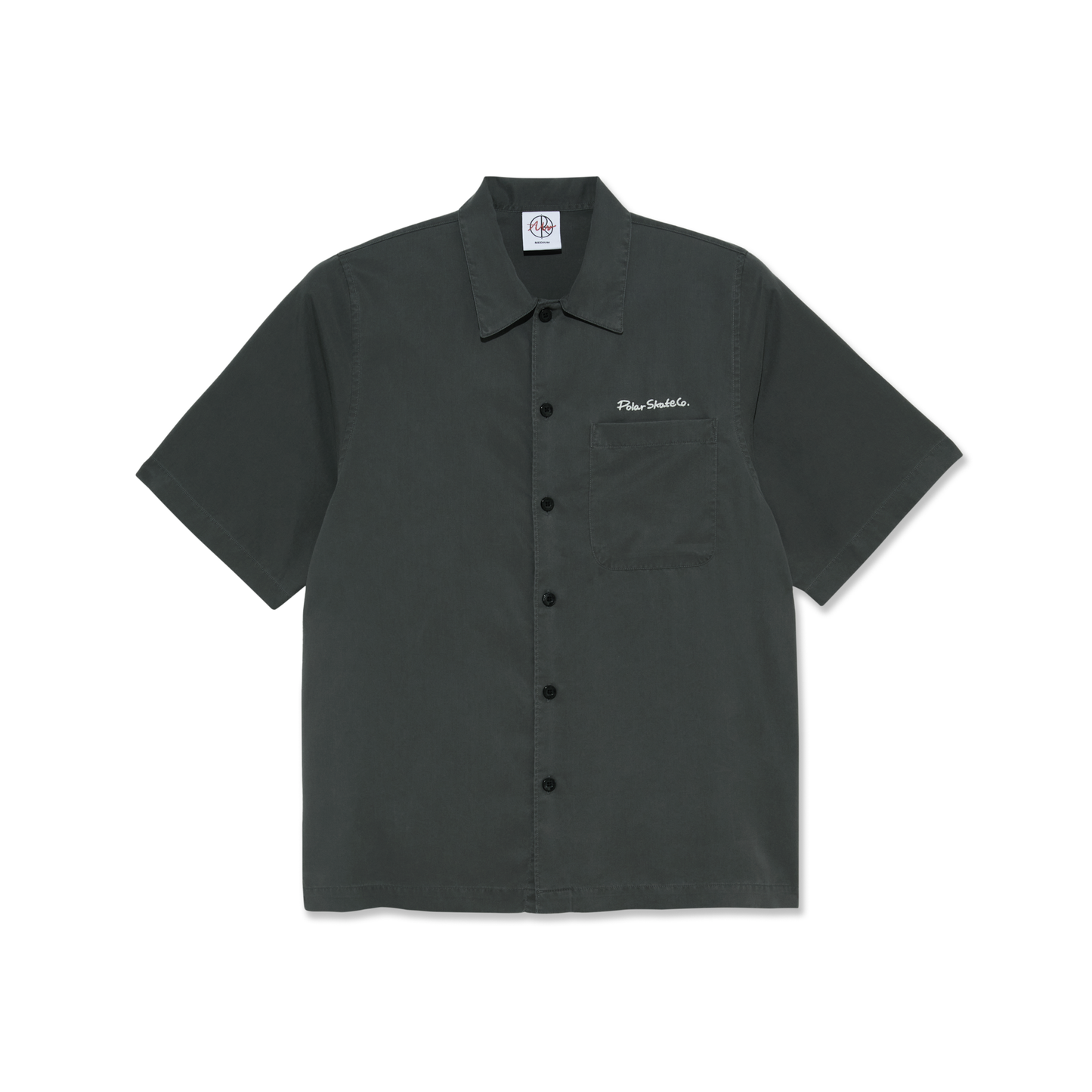 Polar Diamond Face Bowling Shirt Graphite/White