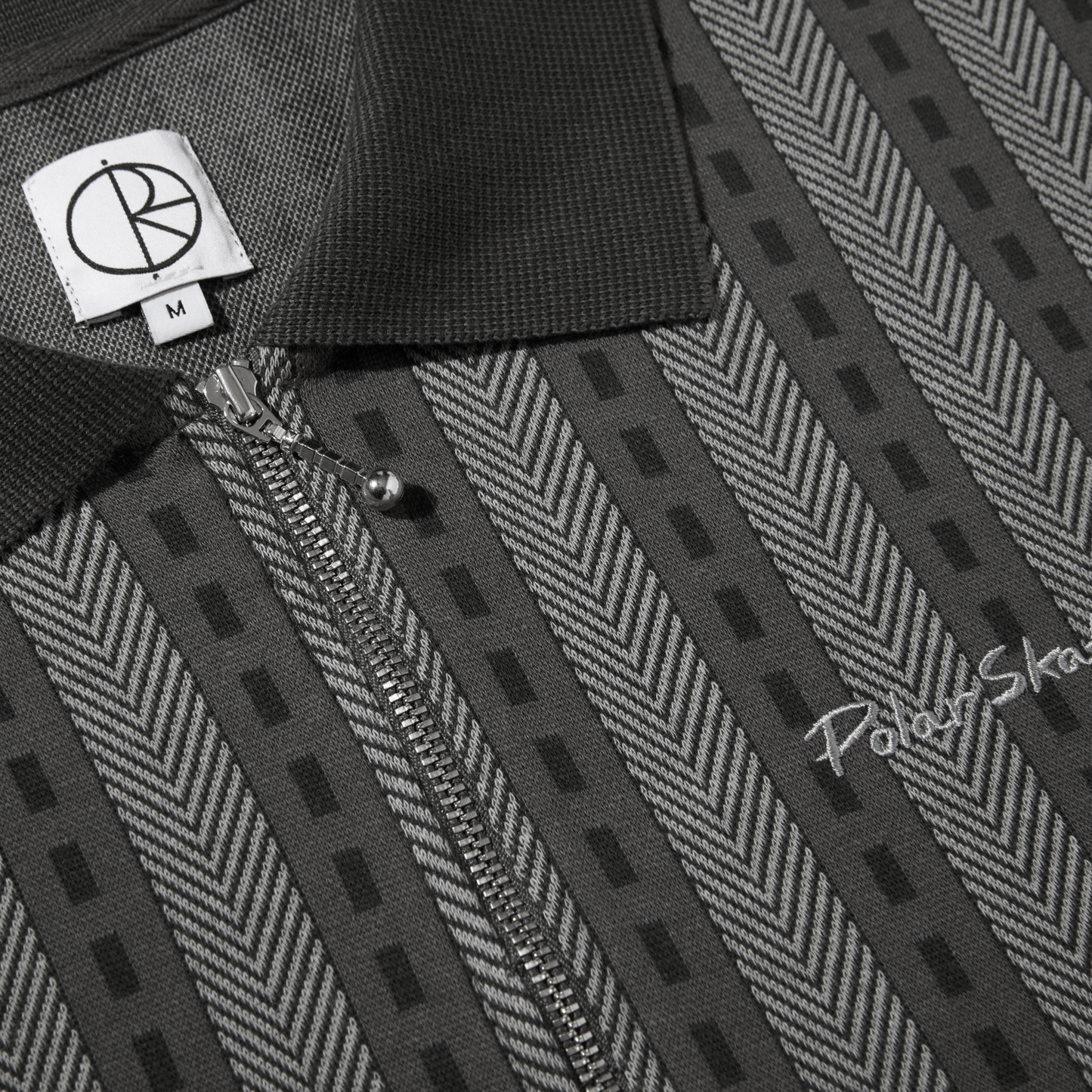 Polar Road Zip Polo Shirt Graphite