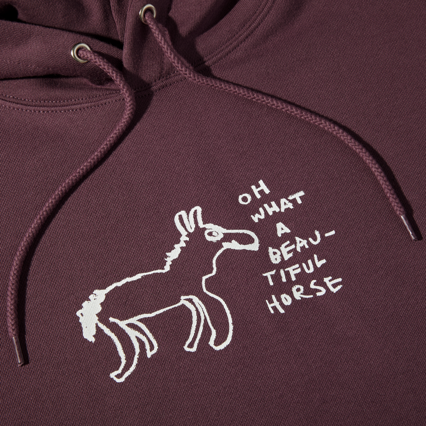 Polar Beautiful Horses Dave Hoodie Plum