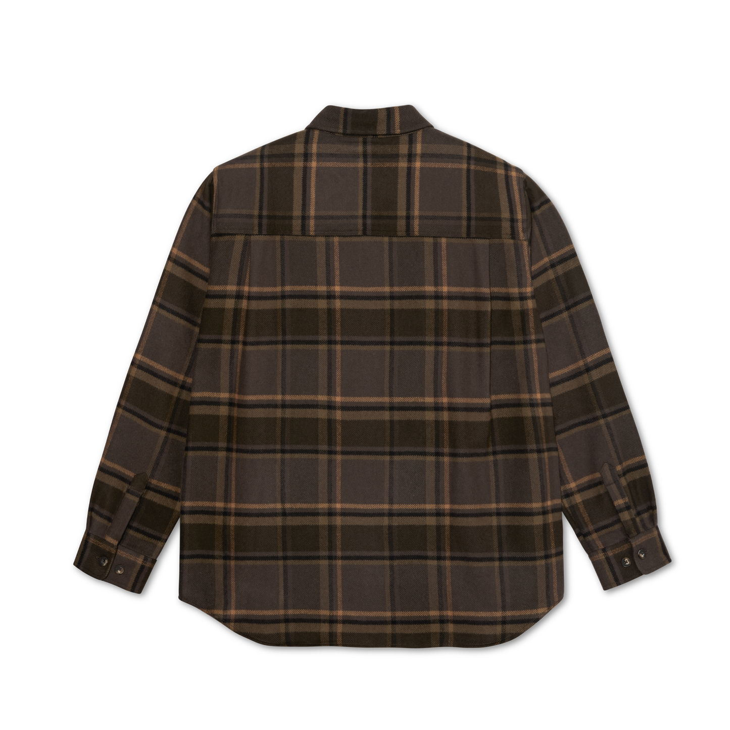 Polar Flannel Mike Longsleeve Shirt Brown / Mauve