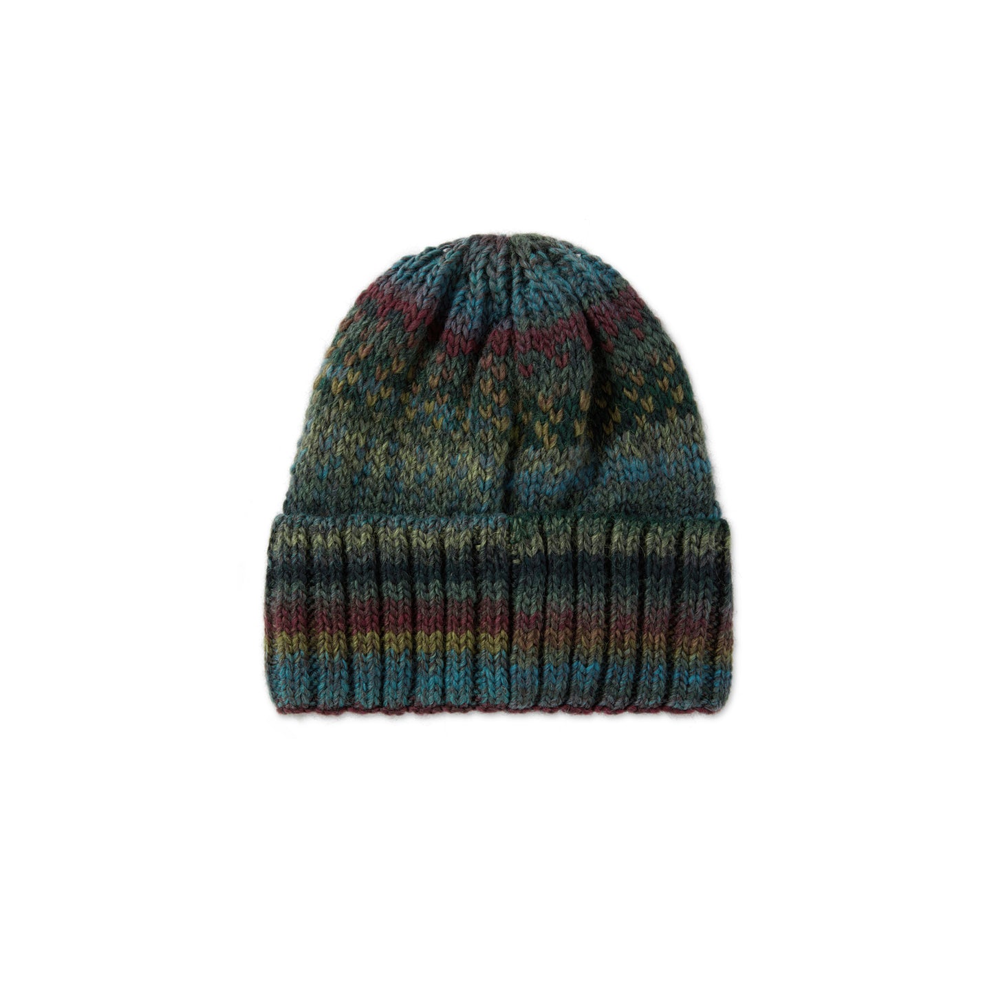 Polar Multi Beanie Blue/Wine/Green