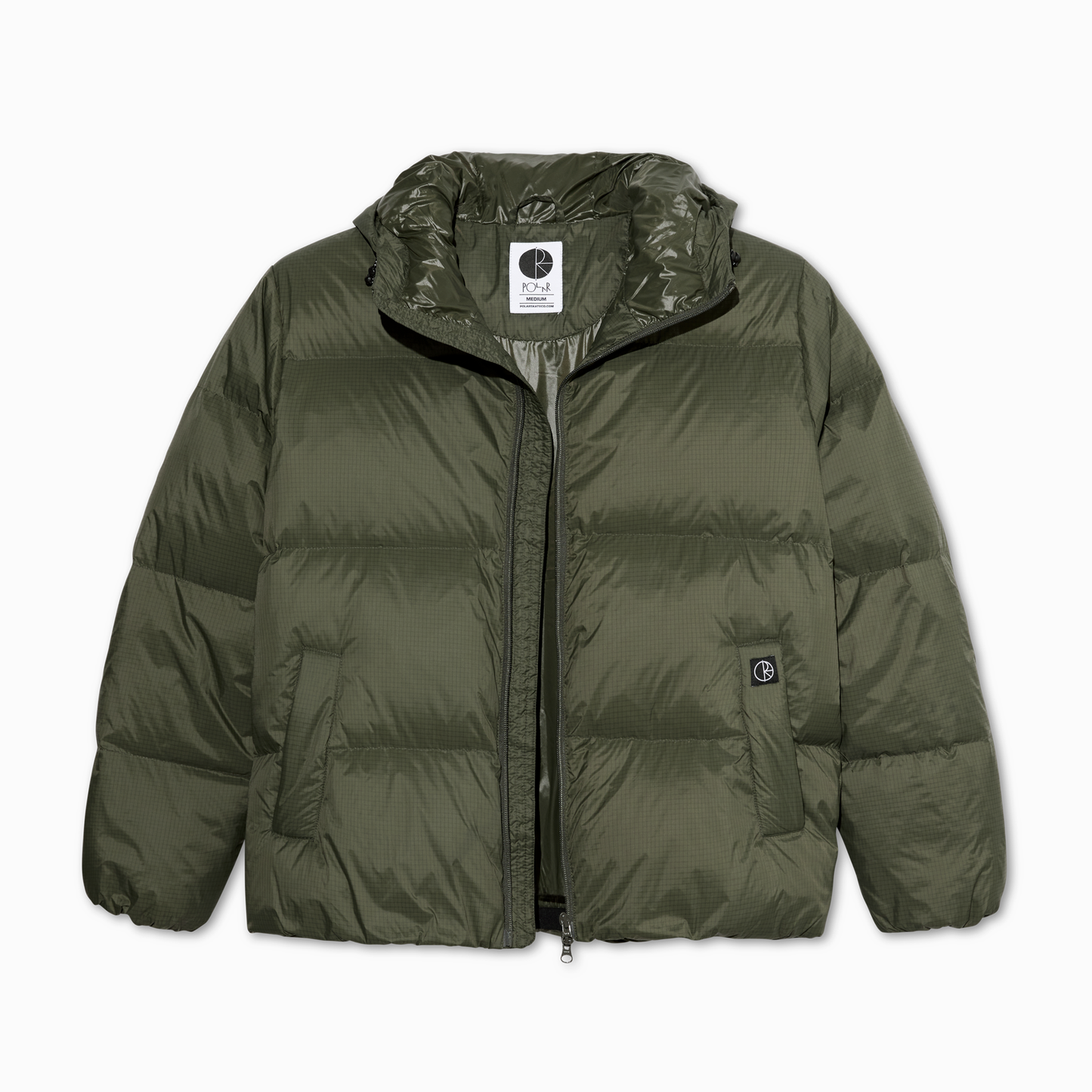 Polar Soft Puffer Ripstop Jacket Grey Green