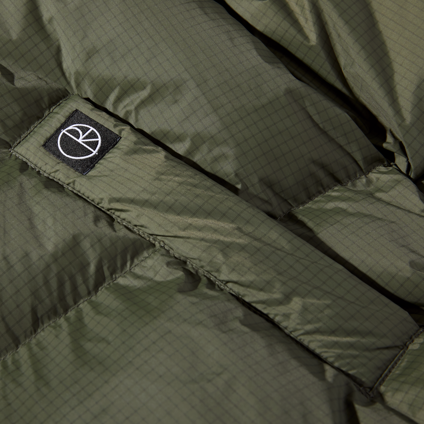 Polar Soft Puffer Ripstop Jacket Grey Green
